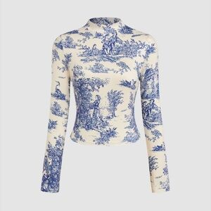 Cider Toile Long Sleeve Top